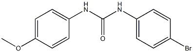 N-(4-bromophenyl)-N'-(4-methoxyphenyl)urea Struktur