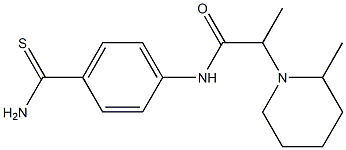 N-(4-carbamothioylphenyl)-2-(2-methylpiperidin-1-yl)propanamide Struktur