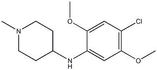 N-(4-chloro-2,5-dimethoxyphenyl)-1-methylpiperidin-4-amine Struktur