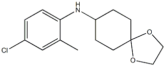 N-(4-chloro-2-methylphenyl)-1,4-dioxaspiro[4.5]decan-8-amine Struktur