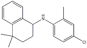 N-(4-chloro-2-methylphenyl)-4,4-dimethyl-1,2,3,4-tetrahydronaphthalen-1-amine Struktur