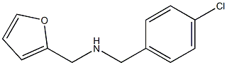 N-(4-chlorobenzyl)-N-(2-furylmethyl)amine Struktur