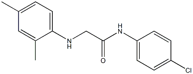 N-(4-chlorophenyl)-2-[(2,4-dimethylphenyl)amino]acetamide Struktur