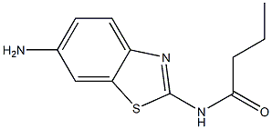 N-(6-amino-1,3-benzothiazol-2-yl)butanamide Struktur