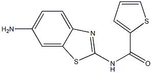 N-(6-amino-1,3-benzothiazol-2-yl)thiophene-2-carboxamide Struktur