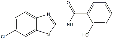 N-(6-chloro-1,3-benzothiazol-2-yl)-2-hydroxybenzamide Struktur