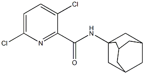 N-(adamantan-1-yl)-3,6-dichloropyridine-2-carboxamide Struktur