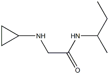 N-(butan-2-yl)-2-(cyclopropylamino)acetamide Struktur