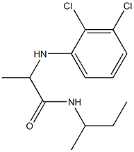 N-(butan-2-yl)-2-[(2,3-dichlorophenyl)amino]propanamide Struktur