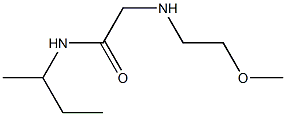 N-(butan-2-yl)-2-[(2-methoxyethyl)amino]acetamide Struktur