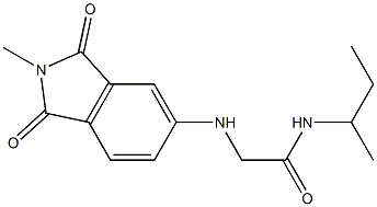 N-(butan-2-yl)-2-[(2-methyl-1,3-dioxo-2,3-dihydro-1H-isoindol-5-yl)amino]acetamide Struktur