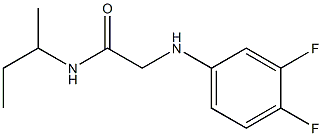 N-(butan-2-yl)-2-[(3,4-difluorophenyl)amino]acetamide Struktur