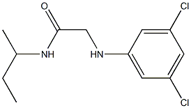 N-(butan-2-yl)-2-[(3,5-dichlorophenyl)amino]acetamide Struktur