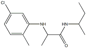 N-(butan-2-yl)-2-[(5-chloro-2-methylphenyl)amino]propanamide Struktur