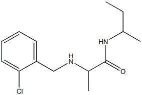 N-(butan-2-yl)-2-{[(2-chlorophenyl)methyl]amino}propanamide Struktur