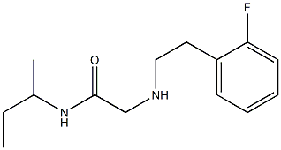 N-(butan-2-yl)-2-{[2-(2-fluorophenyl)ethyl]amino}acetamide Struktur