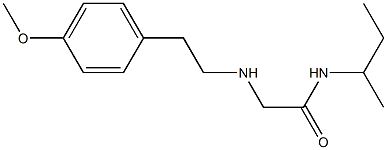 N-(butan-2-yl)-2-{[2-(4-methoxyphenyl)ethyl]amino}acetamide Struktur