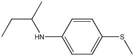 N-(butan-2-yl)-4-(methylsulfanyl)aniline Struktur