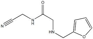 N-(cyanomethyl)-2-[(furan-2-ylmethyl)amino]acetamide Struktur