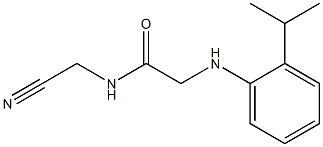 N-(cyanomethyl)-2-{[2-(propan-2-yl)phenyl]amino}acetamide Struktur