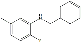 N-(cyclohex-3-en-1-ylmethyl)-2-fluoro-5-methylaniline Struktur