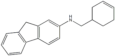 N-(cyclohex-3-en-1-ylmethyl)-9H-fluoren-2-amine Struktur