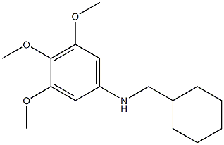 N-(cyclohexylmethyl)-3,4,5-trimethoxyaniline Struktur