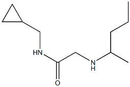 N-(cyclopropylmethyl)-2-(pentan-2-ylamino)acetamide Struktur