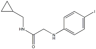 N-(cyclopropylmethyl)-2-[(4-iodophenyl)amino]acetamide Struktur