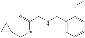 N-(cyclopropylmethyl)-2-{[(2-methoxyphenyl)methyl]amino}acetamide Struktur