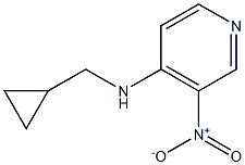 N-(cyclopropylmethyl)-3-nitropyridin-4-amine Struktur