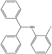 N-(diphenylmethyl)-2-iodoaniline Struktur