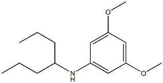 N-(heptan-4-yl)-3,5-dimethoxyaniline Struktur