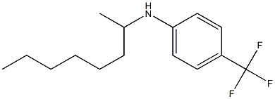 N-(octan-2-yl)-4-(trifluoromethyl)aniline Struktur