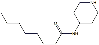 N-(piperidin-4-yl)octanamide Struktur