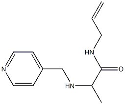 N-(prop-2-en-1-yl)-2-[(pyridin-4-ylmethyl)amino]propanamide Struktur