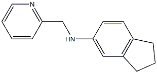 N-(pyridin-2-ylmethyl)-2,3-dihydro-1H-inden-5-amine Struktur