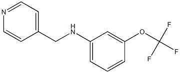 N-(pyridin-4-ylmethyl)-3-(trifluoromethoxy)aniline Struktur