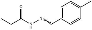 Propanoic  acid,  2-[(4-methylphenyl)methylene]hydrazide Struktur