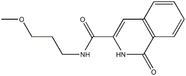 3-Isoquinolinecarboxamide,  1,2-dihydro-N-(3-methoxypropyl)-1-oxo- Struktur