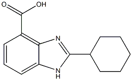 2-Cyclohexyl-1H-benzoimidazole-4-carboxylic acid Struktur