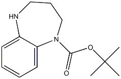 2,3,4,5-Tetrahydro-benzo[b][1,4]diazepine-1-carboxylic acid tert-butyl ester Struktur