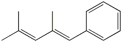 (2,4-Dimethyl-penta-1,3-dienyl)-benzene Struktur