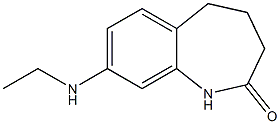 2H-1-Benzazepin-2-one,  8-(ethylamino)-1,3,4,5-tetrahydro- Struktur