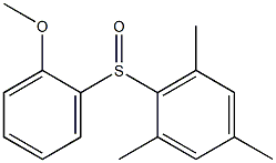 2-[(2-methoxyphenyl)sulfinyl]-1,3,5-trimethylbenzene Struktur