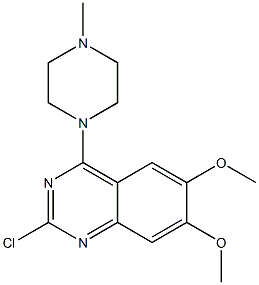 2-chloro-6,7-dimethoxy-4-(4-methyl-1-piperazinyl)quinazoline Struktur