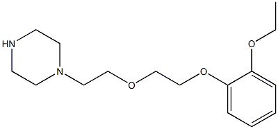 1-{2-[2-(2-ethoxyphenoxy)ethoxy]ethyl}piperazine Struktur