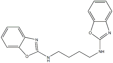 N-(1,3-benzoxazol-2-yl)-N-[4-(1,3-benzoxazol-2-ylamino)butyl]amine Struktur