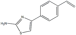 4-(4-vinylphenyl)-1,3-thiazol-2-amine Struktur