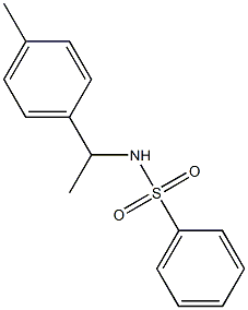 N-[1-(4-methylphenyl)ethyl]benzenesulfonamide Struktur